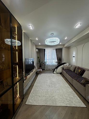 3комнаты: 3 комнаты, 100 м², Асанбай мкр Элитка, 5 этаж, Евроремонт — 1
