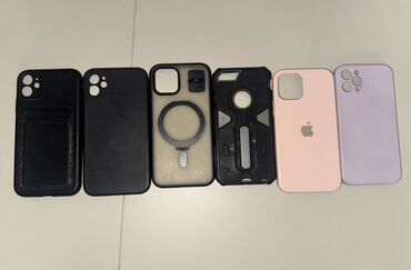 Kabrolar: Müxtəlif modellər üçün telefon qabı dəsti. Dəstdə qara, çəhrayı və