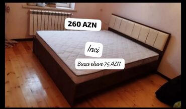 софа кровать: Двуспальная кровать, Без подьемного механизма, Бесплатный матрас, Без выдвижных ящиков, Азербайджан, Ламинат простой