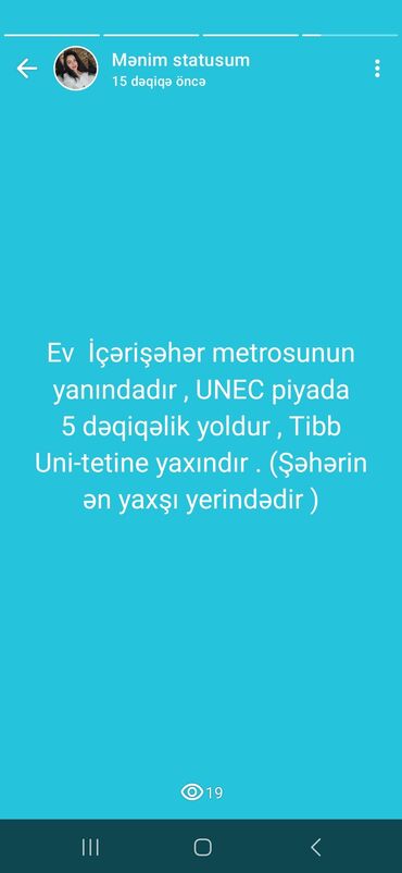 JMC: İçərişəhər metrosunun yaxınlığında yerləşən mənzildə otaq yoldaşı