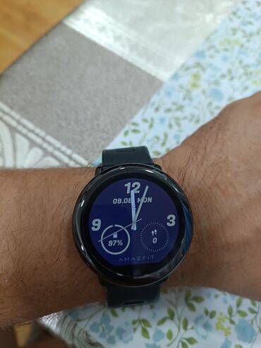 Smart qolbaqlar: Smart saat, Amazfit, Sensor ekran, rəng - Qara