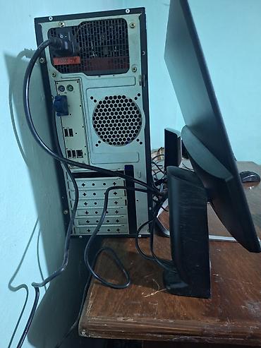 komputer core i5: Masaüstü kompüter dəsti – Intel Core i3, HP monitor, səs sistemli — 4