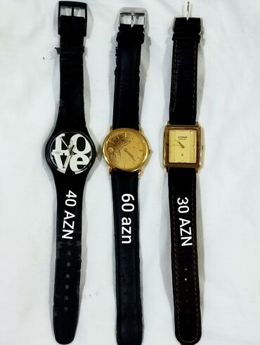 polaroid 636 kasetes: Orjinal saatlar.
( Batareyaları işləmir.).
Qiymətləri şəkildə yazılıb