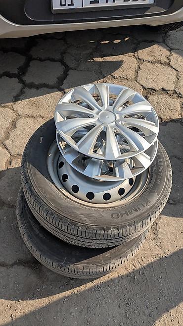 17570 r13 лето: Колеса в сборе 175 / 60 / R 13, Лето, Б/у, Комплект, Легковые, Железные, отверстий - 4 — 1