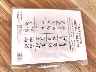 tapmaca oyuncaqlar: Məhsul: Challenge Metal Puzzles – metal məntiq tapmacaları dəsti — 9
