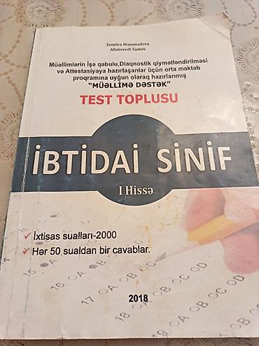 “MÜƏLLİMƏ DƏSTƏK” Test Toplusu – İbtidai sinif, I hissə Müəllimlərin