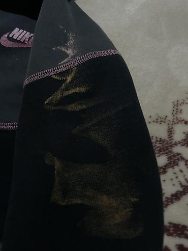 черные худи: Nike Tech Fleece худи на молнии с капюшоном - Цвет: черный с лиловыми — 2