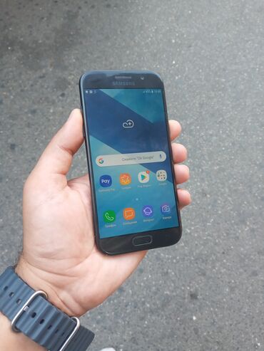 Samsung: Samsung Galaxy A5 2017, 32 GB, rəng - Qara, Barmaq izi