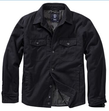 Другая мужская одежда: Батник утепленный. Brandit (Германия). Цвет: Черно-серый (как на фото) — 6