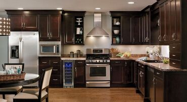 Кухонные гарнитуры: Кухонные гарнитуры современного дизайна - Прямые и Г-образные решения — 5