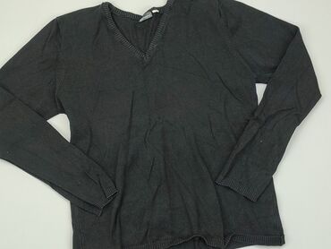 czarne koronkowe bluzki z długim rękawem: Blouse, Esmara, M (EU 38), condition - Good