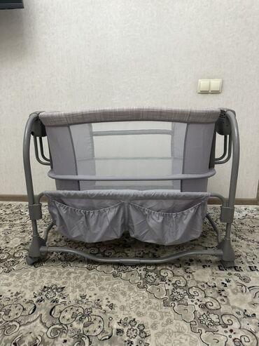купить бортики на детскую кроватку: Детская колыбель-люлька серого цвета - Тип