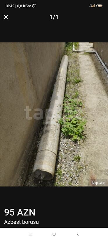 taxta material: Gubada,2 nugedide teze azbest trubasi uzunlugu 4metr diametri lalafo.az -da taxta material: Gubada,2 nugedide teze azbest trubasi uzunlugu 4metr diametri