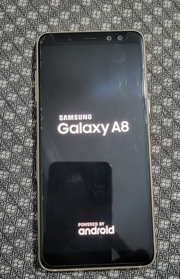 Samsung: Samsung Galaxy A8 2018, 32 GB, rəng - Qızılı, Barmaq izi