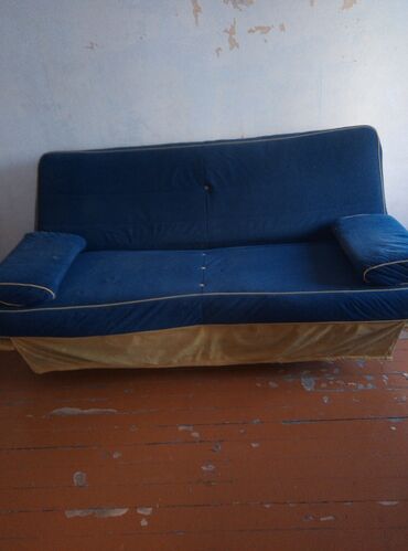 мебель б у диван: Цвет - Синий, Б/у