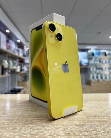 телефон fly cirrus 1: IPhone 14, 1 TB, Sarı, Zəmanət, Simsiz şarj, Face ID