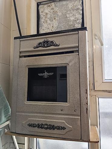 mətbəx qaz sobaları: İran peçi Qaz sobası – dekorativ ön panel və şüşəli pəncərə ilə - — 1