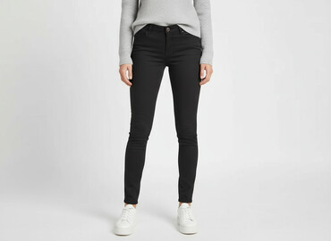 jeansy stradivarius czarne: Stradivarius, Jeansy damskie, rozmiar S