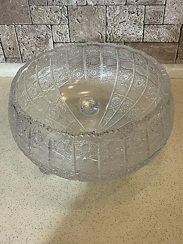 lent gul buketi: Kəsimli şüşə meyvə/xurustal - Material: qalın, şəffaf şüşə (kristal — 2