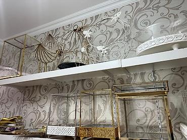 Digər mebel: Cəmi 6 polkadır. Hər biri 1.80 m dır. Plusda şkaf. Cəmi halında 170 — 6