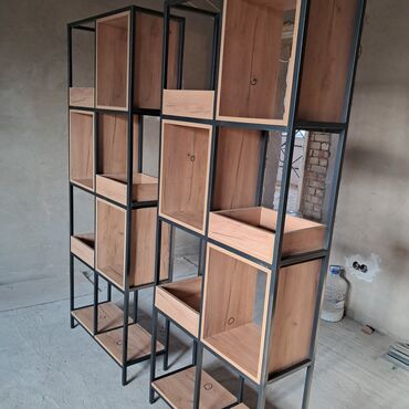 Стеллажи: Стеллаж Для книг, Лофт, 1800 см * 950 см * 300 см — 17