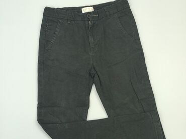 czarne szerokie spodnie z dziurami: Джинси, Zara, 10 р., 140, стан - Хороший