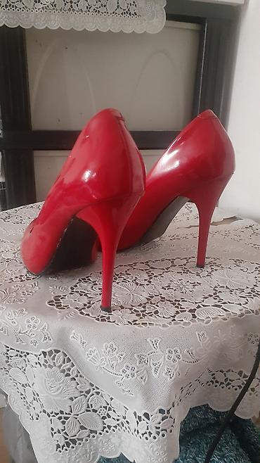 Tuflilər: Qırmızı hündürdaban qadın tufliləri - Model: Klassik “pumps” – incə — 2