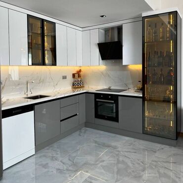 Sifarişlə mətbəx mebeli: Sifarişlə mətbəx dəsti, MDF — 8