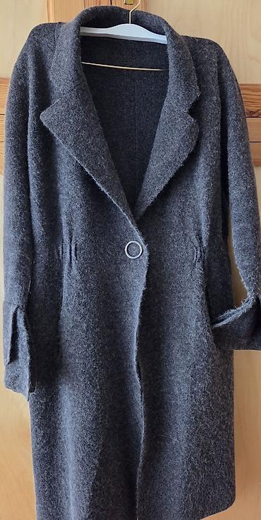 Paltolar: 🧥 Qadın Jaketi Çinici – tünd boz rəng 📌 Trenç dizayn, dizdən aşağı — 3