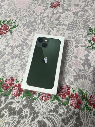 мониторы dvi: IPhone 13 mini, Колдонулган, 128 ГБ, Жашыл, Куту, 80 %