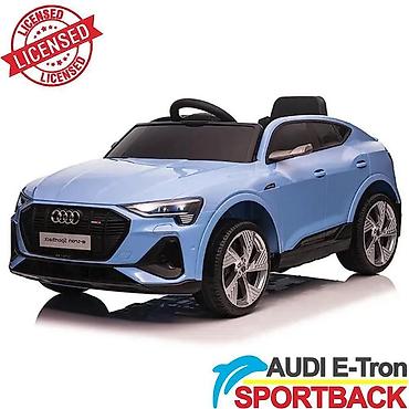 Dečiji električni automobili: Audi E-Tron Sportback – Plavi, auto na akumulator za decu — 1