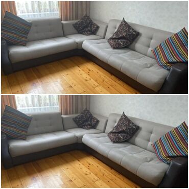 Sifarişlə mebel: Künc divan, İşlənmiş, Açılan, Bazalı