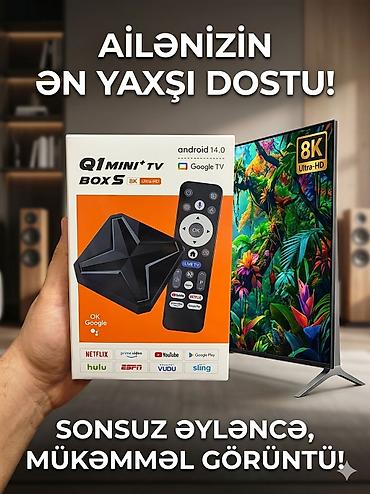 TV və video: Yeni Smart TV boks Google TV 8 GB / 128 GB, Android, Ünvandan götürmə, Pulsuz çatdırılma, Ödənişli çatdırılma — 5