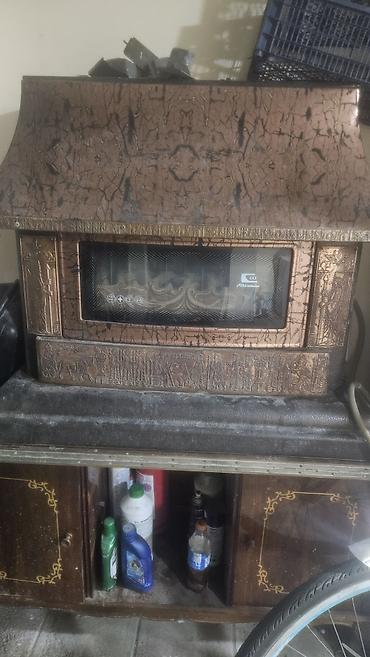 Qaz sobası/kamin tipli isitmə ocağı iran peci 1 sezon istifade olunub