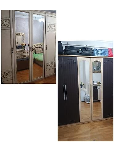ev mebeleri: SevilBir evdən satış.2 ədəd dolab satılır.Qəhvəyi 150₼,ag 300₼.ölçü — 1