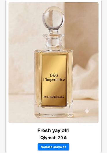 ysl parfüm: Məhsul: 30 ml qablaşdırmada qadın ətirləri Növlər: - Givenchy — 3