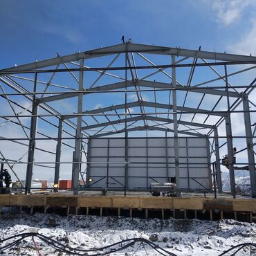 Кровля крыши: Изготовление и монтаж металлоконструкций навесов магазинов и ангаров — 10