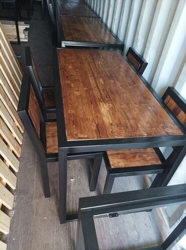 Столы: Стол со стульями на заказ. Мебель для кафе. Мебель для кухни. Каркас