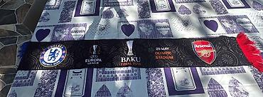 Aksesuarlar: Original uefa Europe league 2019 Baku Finali şərfi arsenal-Chelsea — 2