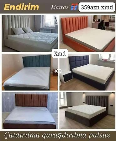 ev ucun saat: Matraslı çarpayı dəstləri – müxtəlif dizayn və rənglər: - Yumşaq — 1