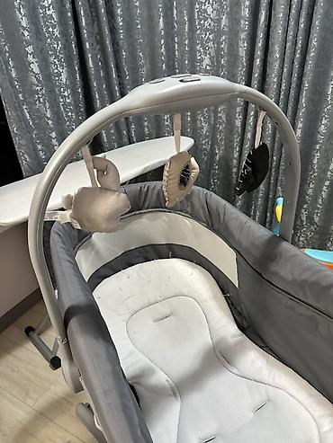 Другие товары для новорождённых: Детская многофункциональная люлька/шезлонг Chicco (серо-белый) - — 7