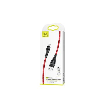 №: 5895 Məhsulun adı: Kabel USB USAMS U41 Lightning, Qırmızı Brend