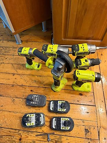 gardena: Ryobi One+ akkumulyatorlu alətlər dəsti Komplektdə: - 2 sürətli — 1
