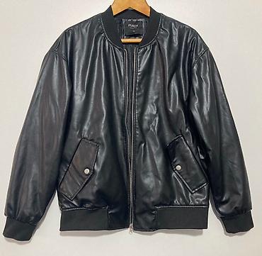 Üst geyimləri: Oversize qara rəng bomber gödəkçə M ölçü Türkiyə istehsalıdır — 1