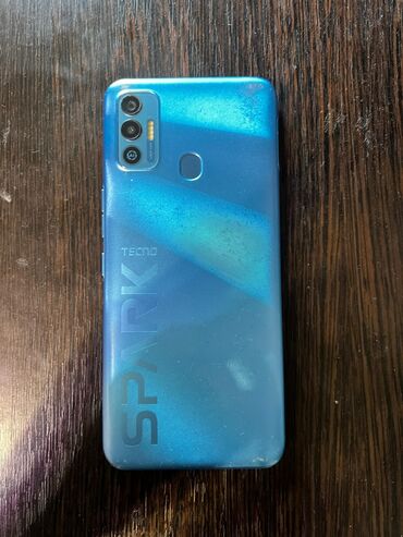 телефоны редми б у: Tecno Spark 7 Pro, Б/у, 128 ГБ, цвет - Голубой, 1 SIM, 2 SIM