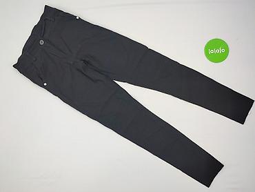 czarne cargo pull and bear: Spodnie materiałowe damskie, rozmiar M — 2
