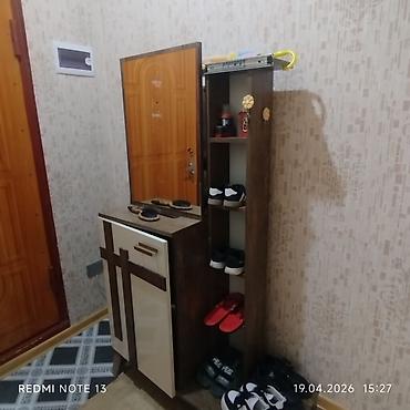 ayaqqabı yigan: İşlənmiş, 1 qapı, Qəhvəyi, Taxta Ayaqqabı dolabı — 4