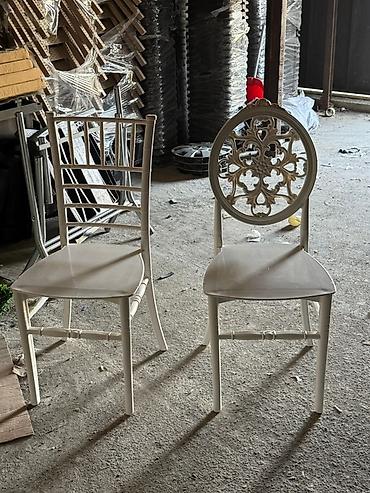 pc masaları: Ağ rəngli banket/ziyafət stulları - Model: iki variant – — 6
