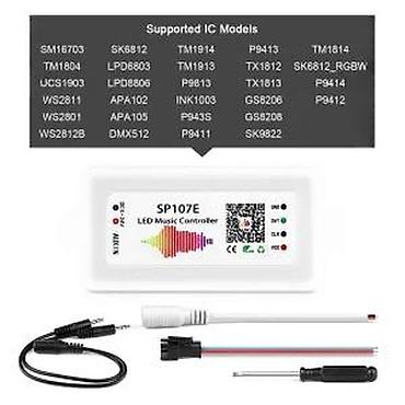 Rasveta: SP107E MUZIČKI KONTROLER ZA SMART LED TRAKE WS2812B WS2811. | *U — 10