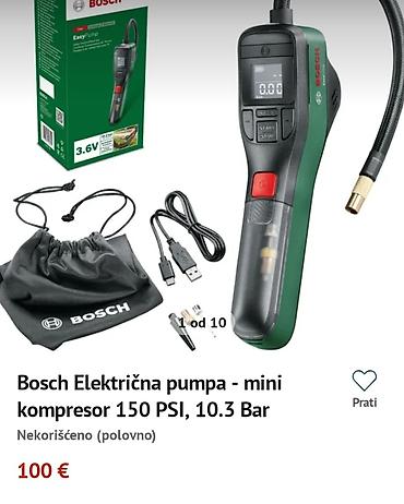 Kompresori za vazduh: Prenosni električni vazdušni kompresor Bosch ORIGINAL 100% " BOCSH"® — 10